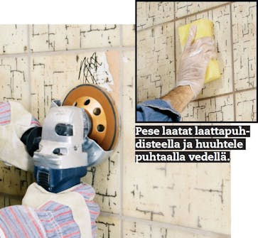 Laatoitus vanhan laatan päälle Laatoitus vanhan laatan päälle